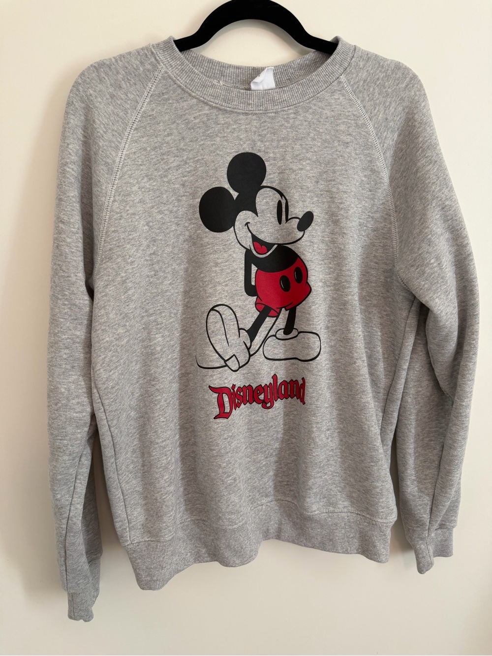 Disneyland Mickey Mouse Grey Crewneck Sweatshirt